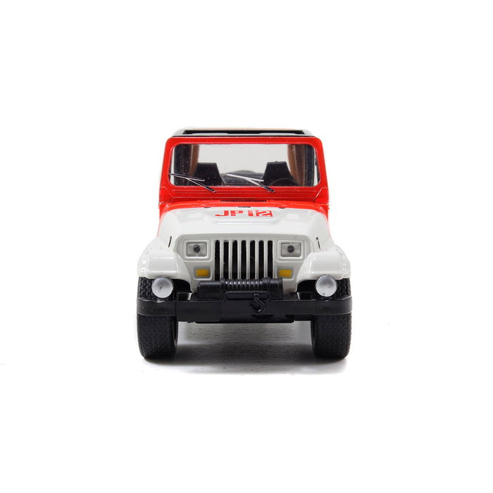Jada Jeep Wrangler Réplica 1:32 Jurassic Park - Modèle en métal avec portes ouvrantes et roues à système de rotation libre - Référence 253252019