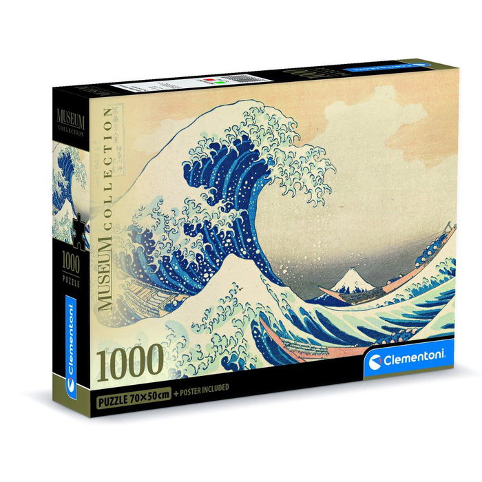 CLEMENTONI Puzzle The Great Wave Kokusai Museum 1000 pièces