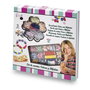 TACHAN - Kit de Création de Bracelets Alphabet avec Perles en Bois Multicolores et Cordon Inclus, Coffret de Rangement, Recommandé dès 5 Ans