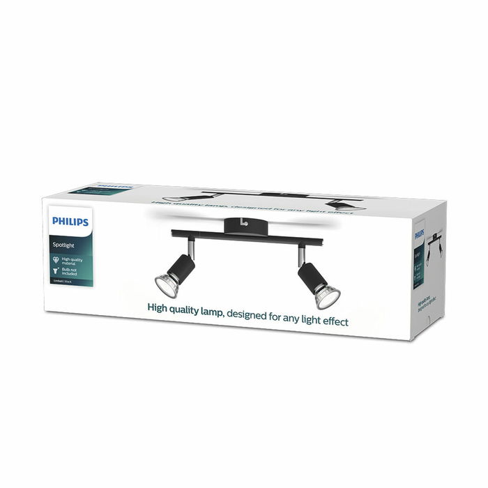 Lumière Philips limbali Noir GU10 (2 Unités)