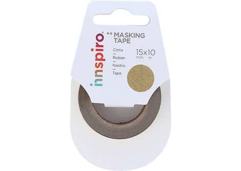 Innspiro Cinta masking tape Washi Serie Metal doré 15mm x 10m Innspiro Cinta masking tape Washi Serie Metal doré 15mm x 10m