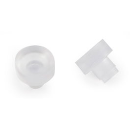 HERRAJES ALK Pare-chocs à encastrer en plastique translúcide mat 11 mm
