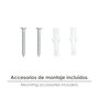 WOLFPACK LINEA PROFESIONAL Support de rayonnage réglable A-176 40 x 40 mm Blanc