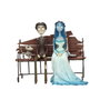 SD TOYS Figurine Emily et Victor Les Noces Funèbres avec Zero