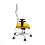 Piqueras y Crespo Chaise de Bureau Albacete XL Jaune et Blanc