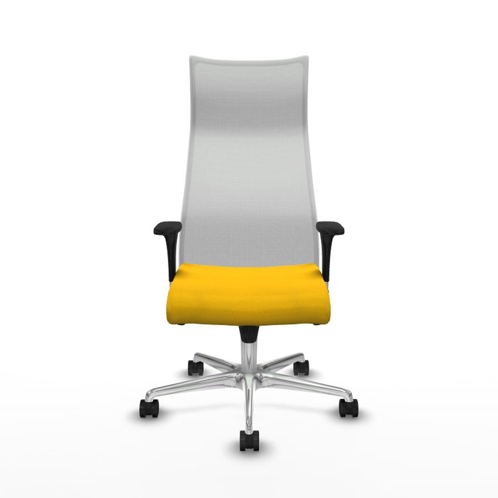 Piqueras y Crespo Chaise de Bureau Albacete XL Jaune et Blanc