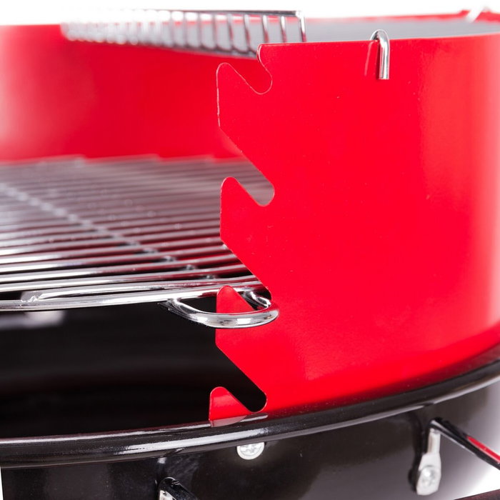 BigBuy Garden Barbecue Bella Noir Rouge 58 x 54 x 88 cm