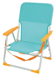 JugaToys Chaise de plage en aluminium aguamarina avec poignées