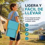 JugaToys Chaise de plage en aluminium aguamarina avec poignées