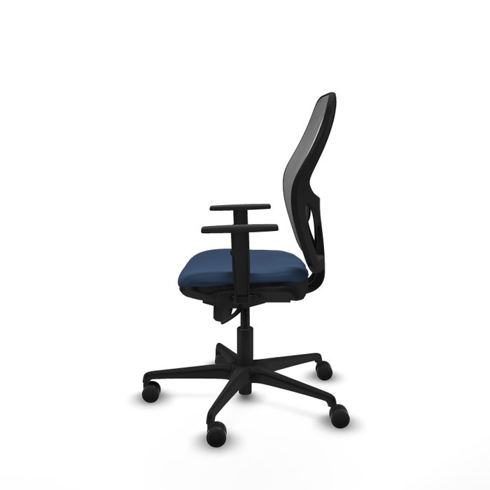 Piqueras y Crespo Chaise de Bureau Jorquera Bleu Marine et Gris