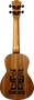LAG Ukelele Tiki Uku Concert Ukulélé Sapele Satiné Finition