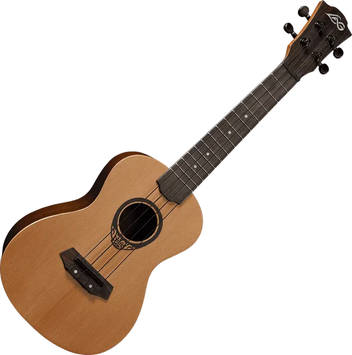 LAG Ukelele Tiki Uku Concert Ukulélé Sapele Satiné Finition