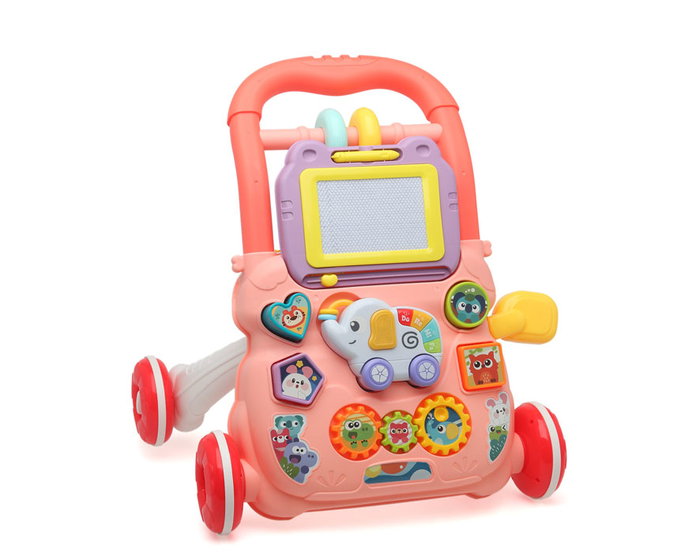 KioKids - Correpasillos d'apprentissage avec activités multiples - Piano interactif, tableau noir et engrenages sonores - Jouet d'éveil pour bébé à partir de 12 mois - Rose KioKids - Correpasillos d'apprentissage avec activités multiples - Piano interactif, tableau noir et engrenages sonores - Jouet d'éveil pour bébé à partir de 12 mois - Rose