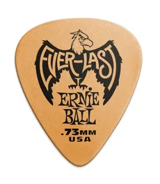 Ernie Ball Everlast Médiators Orange 0,73 mm - 12 unités