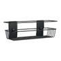 3M Command Panier de Salle de Bain Noir Mat 32,5 x 9,5 x 10 cm + 4 Bandes, Max 3 kg - bath31-mb