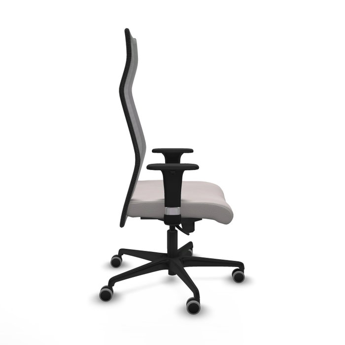 Piqueras y Crespo Chaise de Bureau Albacete XL Blanc et Noir