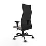Piqueras y Crespo Chaise de Bureau Albacete XL Blanc et Noir
