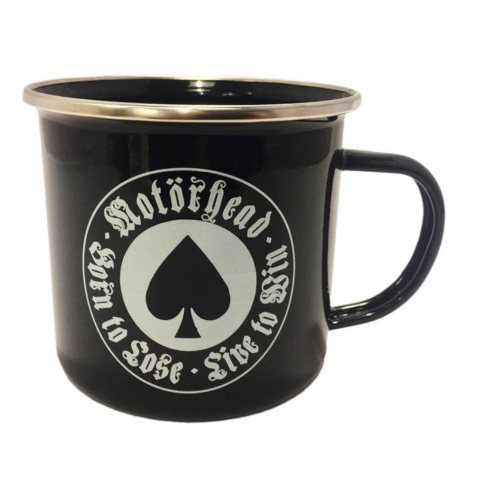 KKL Mug émail Motörhead Born To Lose en métal 500 ml KKL Mug émail Motörhead Born To Lose en métal 500 ml