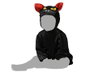Déguisement Bébé Chat Noir Avec Capuche À Oreilles Et Yeux Jaunes 6-12 Mois Halloween