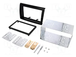 ACV Cadre de radio pour Fiat Bravo 2 DIN noir brillant