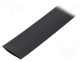 BM GROUP Tuyau thermorétractile sans colle 25,4mm noir