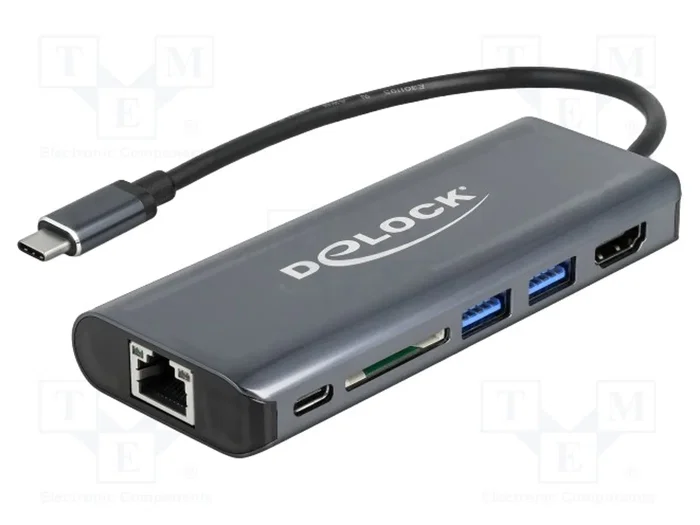 DELOCK Hub USB avec HDMI 1.4, USB 3.0 et Lecteur de Cartes DELOCK Hub USB avec HDMI 1.4, USB 3.0 et Lecteur de Cartes