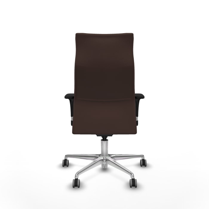 Piqueras Y Crespo Sillón Albacete, mécanisme Sincro, simili-cuir marron foncé