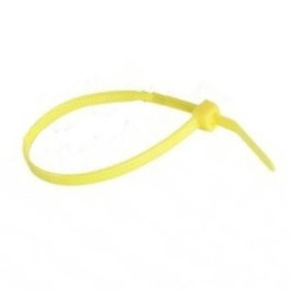 Index Colliers de serrage en nylon jaune, sachet de 100 unités