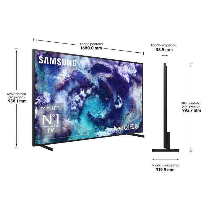TV intelligente Samsung TQ75QN900FTXXC 75" 8K Ultra HD HDR Neo QLED