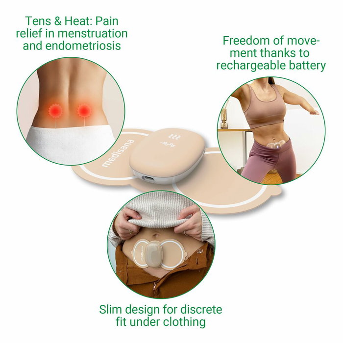 Medisana TT 250 TENS Masseur pour Douleurs Menstruelles Beige