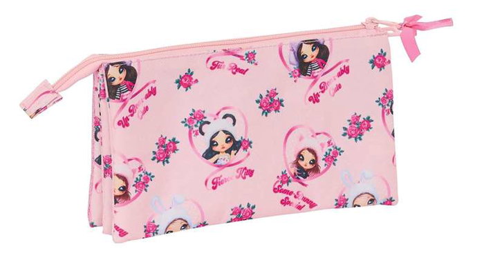 Safta Portatodo Triple Nanana Fabulous - Coffret de rangement à trois compartiments pour enfant 3 ans - 22x12x3 cm