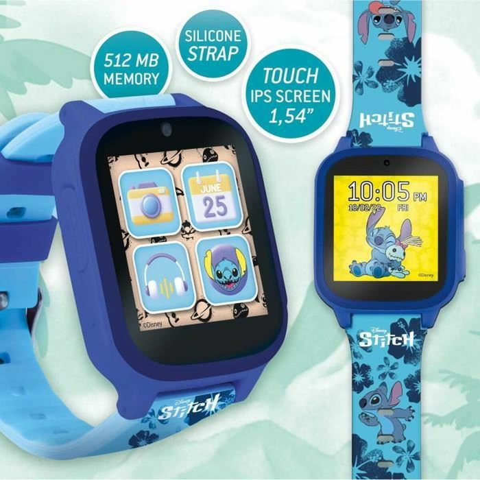 Lisciani Giochi Montre Éducative STITCH avec 5 Jeux Interactifs