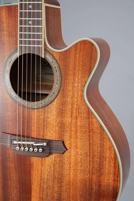 Takamine EF508KC Guitare Électroacoustique NEX Cutaway en Koa Hawaïen
