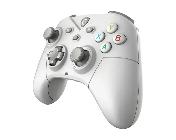 MSI FORCE GC300 Manette de Jeu Sans Fil PC Bluetooth USB-C 2.4 GHz Retour Haptique Boutons Programmables Gâchettes Hall - Blanc MSI FORCE GC300 Manette de Jeu Sans Fil PC Bluetooth USB-C 2.4 GHz Retour Haptique Boutons Programmables Gâchettes Hall - Blanc