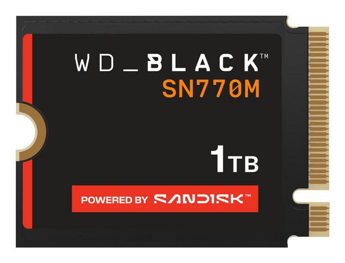 Western Digital WD_BLACK SN770M SSD NVMe M.2 2280 1 To - Disque SSD interne pour PC portable, ordinateur portable gaming Western Digital WD_BLACK SN770M SSD NVMe M.2 2280 1 To - Disque SSD interne pour PC portable, ordinateur portable gaming