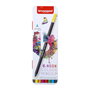 Bruynzeel Étui métallique de 6 crayons de couleur Expression tons néon