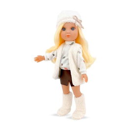 Berjuan EVA Poupée Blonde avec Robe et Veste Blanche 35 cm