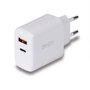 Lindy Chargeur Secteur Double Port USB Type-C PD 30W et USB Type-A 18W avec Charge Rapide pour Smartphones, Tablettes et Ordinateurs Portables