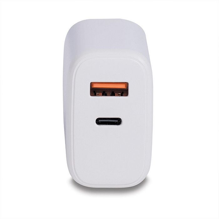 Lindy Chargeur Secteur Double Port USB Type-C PD 30W et USB Type-A 18W avec Charge Rapide pour Smartphones, Tablettes et Ordinateurs Portables