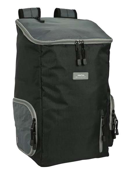 Safta Sac à dos multisports pour ordinateur portable 13,3 pouces noir et gris - 28 x 50 x 22 cm