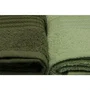 Ensemble de 4 serviettes de main en coton 100% - 50x90 cm - Vert - Pour salle de bain