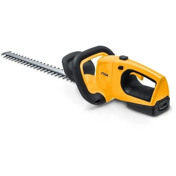 Stiga HT 100e Kit - Taille-haies sans fil à batterie 20V avec double lame en acier trempé de 55 cm