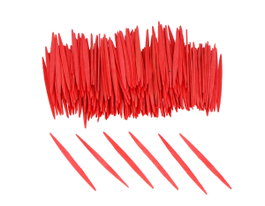 Innspiro Bâtonnets plats en bois rouges 65mm, 250 unités