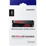 Samsung SSD Interne 990 PRO MZ-V9P2T0GW 2 To avec dissipateur thermique et éclairage RGB - Pour PS5, PC et DirectStorage