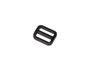Innspiro Boucle coulissante rectangulaire en plastique noir 19,2 mm, 5 unités
