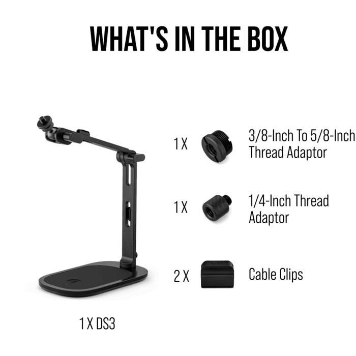 RODE DS3 Support de bureau articulé RODE DS3 Support de bureau articulé