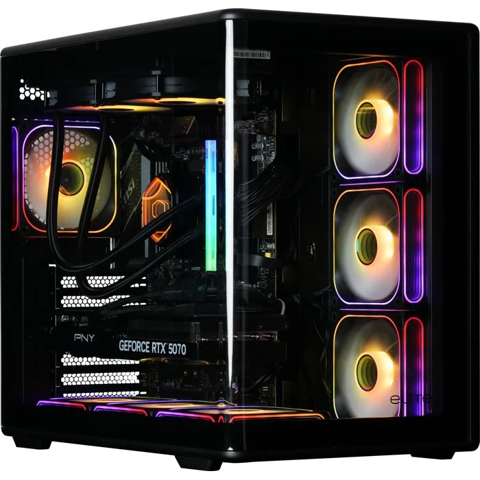 COOLER MASTER PC Gamer sans Windows AMD Ryzen 9600X RTX 5070 12 Go RAM 32 Go DDR5 SSD 2 To