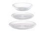 Vivalto Service de Verres 12 Pièces Rombos Transparent – 26 x 26 x 20 cm (Set de 2)
