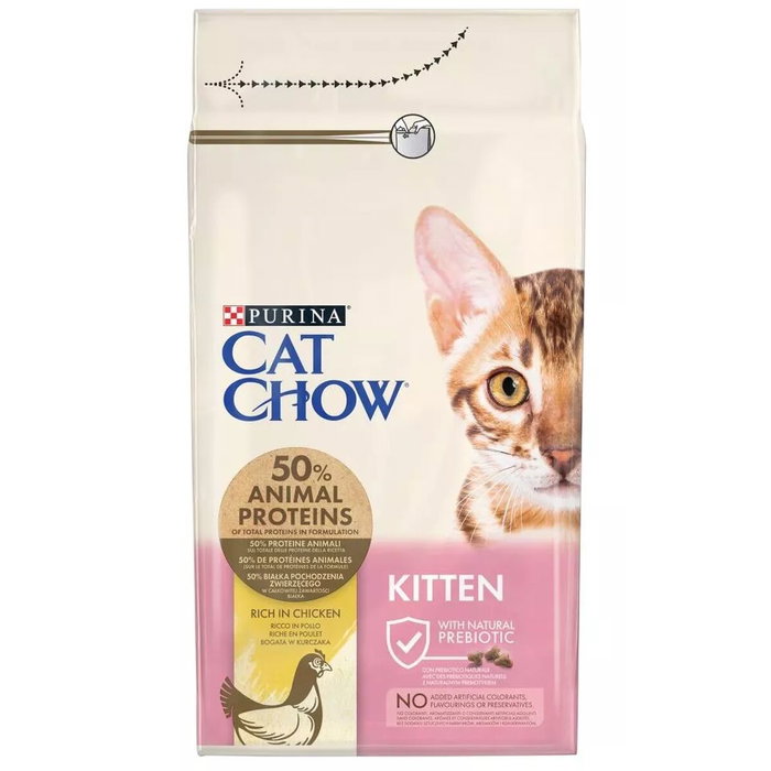 Aliments pour chat Purina Cat Chow Kitten Poulet 1,5 Kg Aliments pour chat Purina Cat Chow Kitten Poulet 1,5 Kg