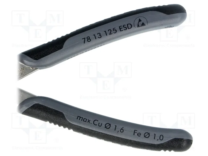 KNIPEX Pince coupante de précision latérale ESD 125 mm sans chanfrein KNIPEX Pince coupante de précision latérale ESD 125 mm sans chanfrein